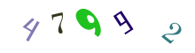Opište číslice z obrázku.